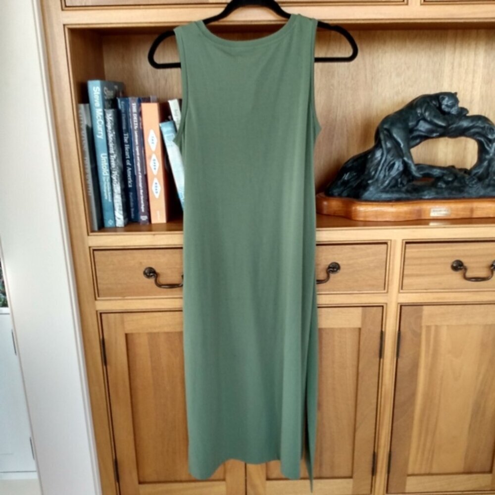 NEW, Banana Republic Army Green Knit tank Dress - Picture 6 of 16